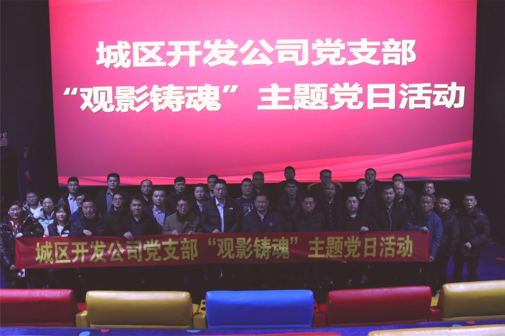 爱党爱国  凝心聚力 ——城区开发公司党支部开展“观影铸魂”主题党日活动